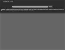 Tablet Screenshot of osehat.com